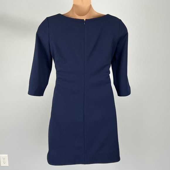 Vince Camuto Navy Blue Side Stripe Shift Dress 14 - Picture 7 of 10